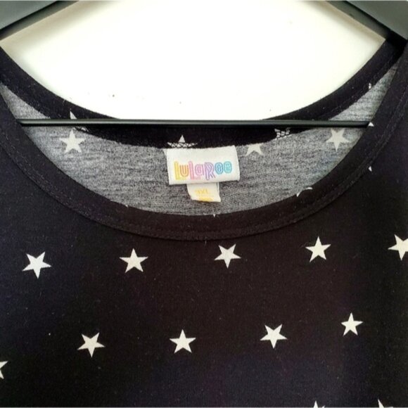 EUC LuLaRoe Size 3xl Black And White Star Carly - Picture 4 of 7
